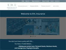 Tablet Screenshot of ehlinsurance.com